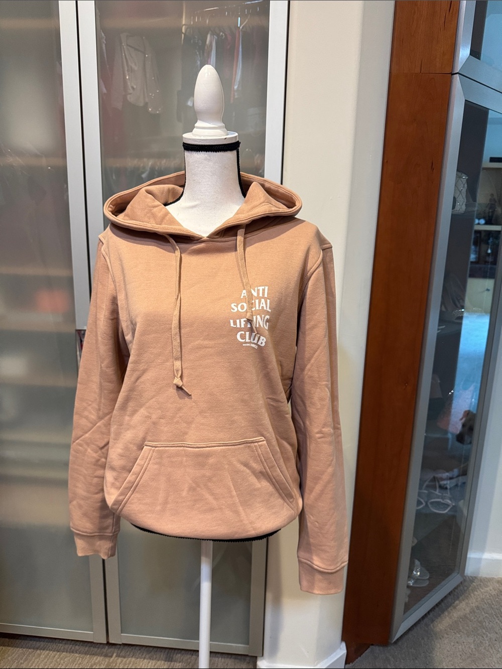 Anti Social Social Club Tan/Pink Hoodie